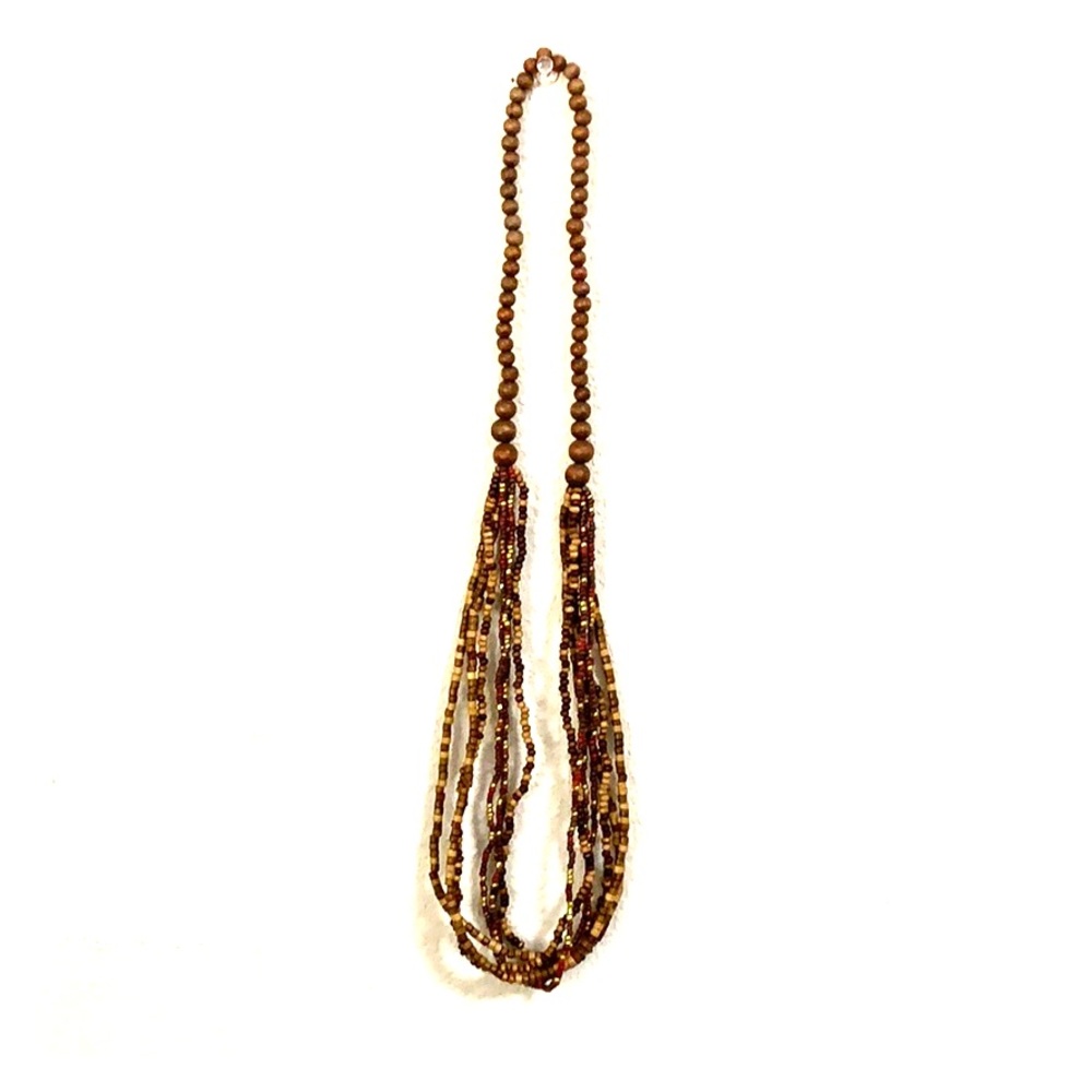Statement Wood necklace
